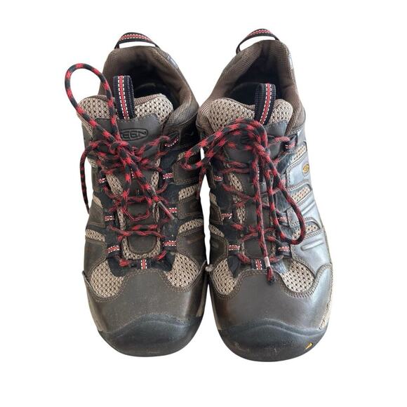 Keen Koven Low Brown Leather Hiking Camp Boots Shoes 1011828 Men’s Size 13 W main image 5